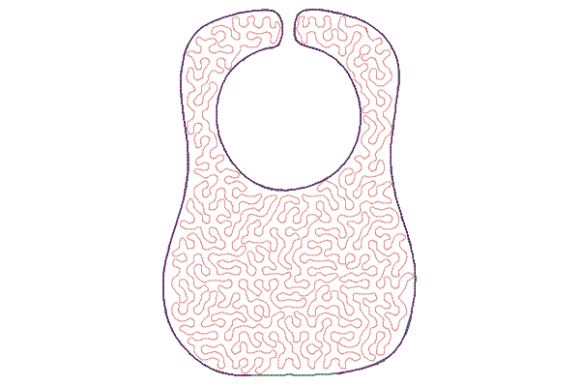 Baby Bib Stippling in the Hoop
