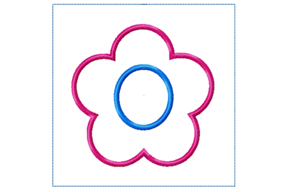 Flower Quilt Block in the Hoop Applique