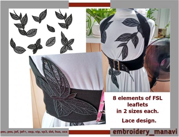 FSL Lace Leaves for Decorating
