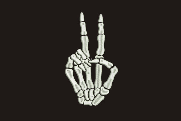 Skeleton Peace Hand