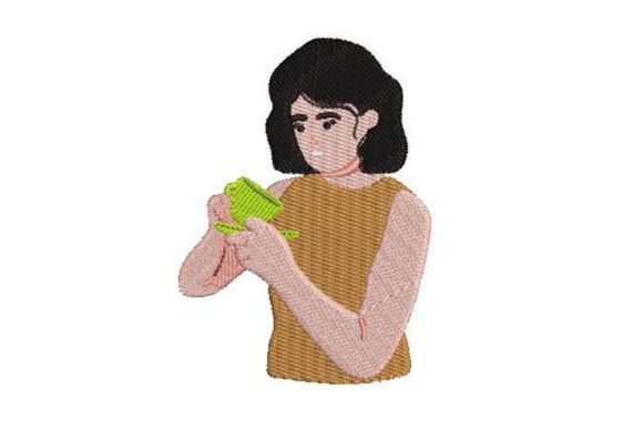 Woman Reading Tea Leaves